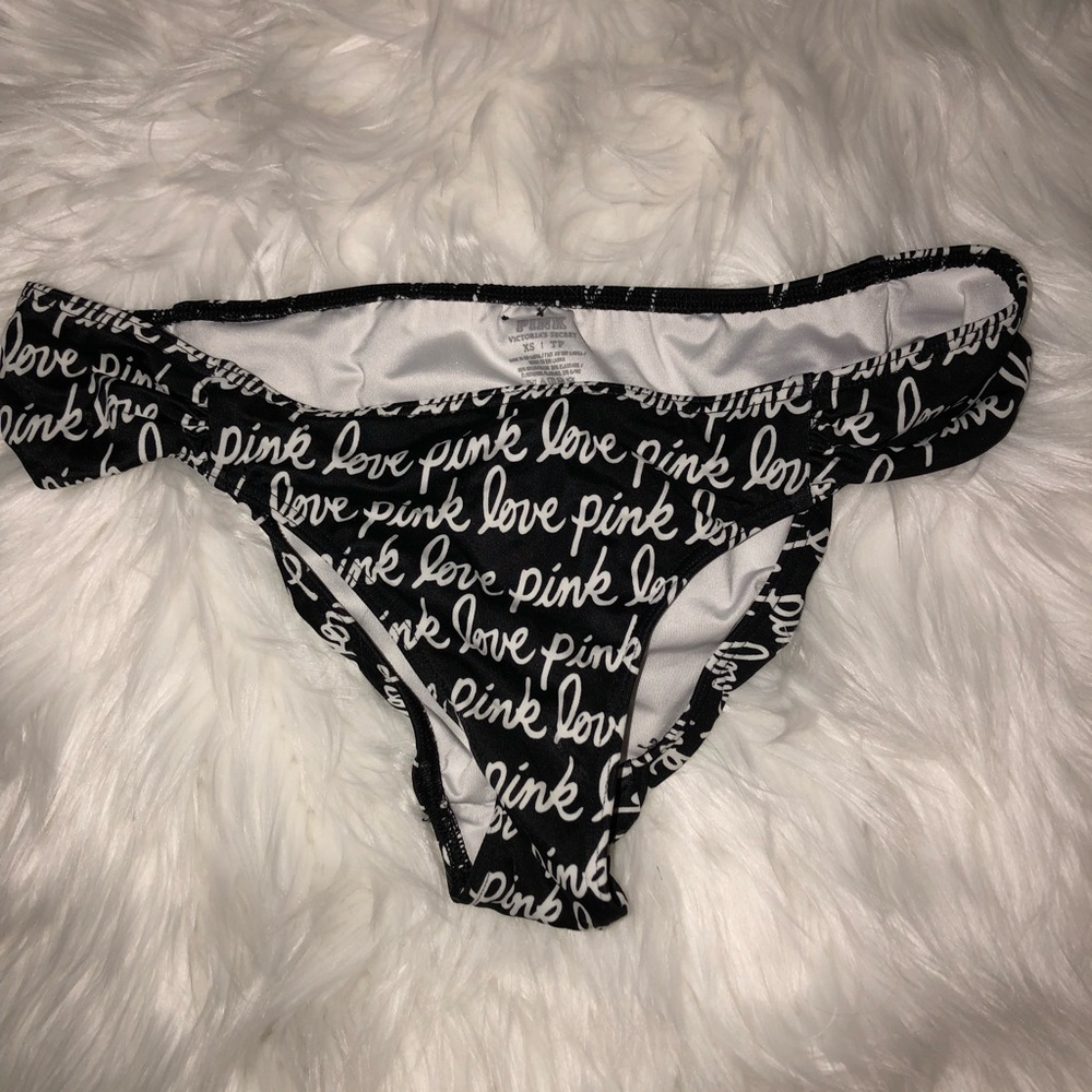 VS PINK “Love Pink” Swim Bottoms